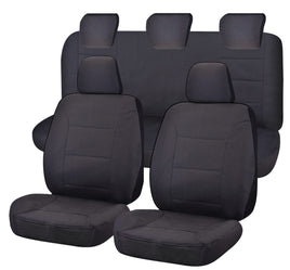 Seat Covers for MAZDA BT-50 FR UR 09/2015 - 06/2020 DUAL CAB FR CHARCOAL CHALLENGER Kings Warehouse 