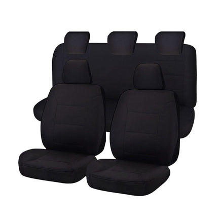 Seat Covers for MAZDA BT-50 FR UR 09/2015 - ON DUAL CAB FR BLACK ALL TERRAIN Kings Warehouse 
