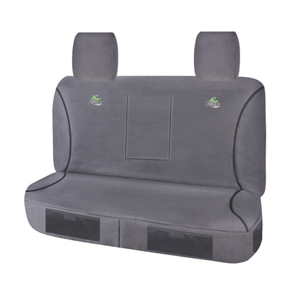 Seat Covers for MAZDA BT50 B32P SERIES 11/2006 ? 11/2011 DUAL CAB CHASSISC REAR BENCH WITH A/REST CHARCOAL TRAILBLAZER Kings Warehouse 