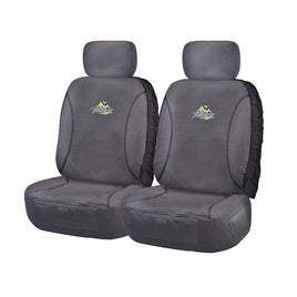 Seat Covers for MAZDA BT50 B32P SERIES 11/2006 ? 11/2011 SINGLE / DUAL CAB CHASSIS FRONT 2X BUCKETS CHARCOAL TRAILBLAZER Kings Warehouse 