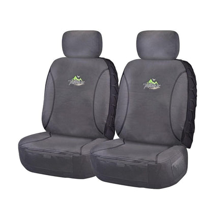 Seat Covers for MAZDA BT50 B32P SERIES 11/2006 ? 11/2011 SINGLE / DUAL CAB CHASSIS FRONT 2X BUCKETS CHARCOAL TRAILBLAZER Kings Warehouse 