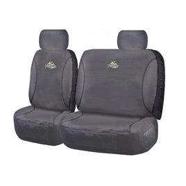 Seat Covers for MITSUBISHI TRITON ML-MN SERIES 06/ 2006 ? 2015 SINGLE CAB CHASSIS FRONT BUCKET + _ BENCH CHARCOAL TRAILBLAZER Kings Warehouse 