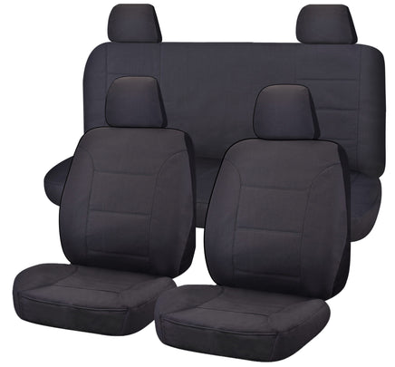 Seat Covers for NISSAN NAVARA D23 SERIES 3 NP300 11/2017 - 11/2020 DUAL CAB FR CHARCOAL ALL TERRAIN Kings Warehouse 