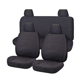 Seat Covers for NISSAN NAVARA D23 SERIES 3 NP300 11/2017 - 11/2020 DUAL CAB FR CHARCOAL CHALLENGER Kings Warehouse 