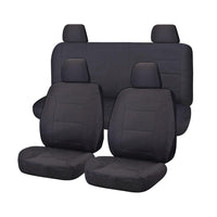 Seat Covers for NISSAN NAVARA D40 01/2006 - 02/2015 DUAL CAB UTILITY FR CHARCOAL ALL TERRAIN Kings Warehouse 
