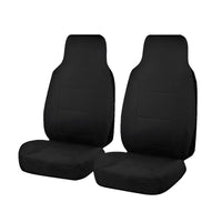 Seat Covers for TOYOTA HILUX SR GUN123R / GUN126R SERIES 08/2015 - ON SINGLE CAB CHASSIS FRONT 2 X HIGH BUCKETS BLACK ALL TERRAIN