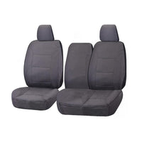 Seat Covers for TOYOTA LANDCRUISER 100 SERIES 1998 - 2015 STANDARD HZJ-FZJ105R FRONT BUCKET + _ BENCH WITH FOLD DOWN ARMREST/CUP HOLDER CHARCOAL ALL TERRAIN