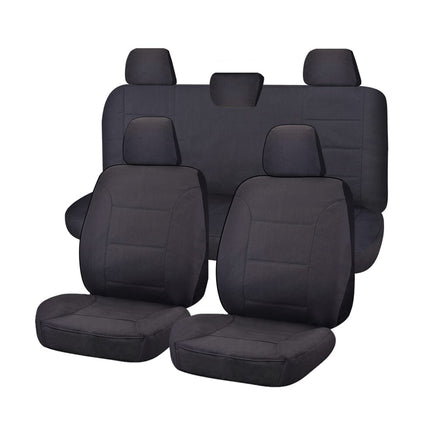 Seat Covers for VOLKWAGEN AMAROK 2H SERIES 02/2011 ? ON DUAL CAB FR CHARCOAL ALL TERRAIN Kings Warehouse 