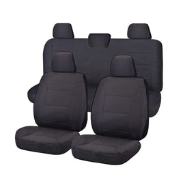 Seat Covers for VOLKWAGEN AMAROK 2H SERIES 02/2011 ? ON DUAL CAB FR CHARCOAL CHALLENGER Kings Warehouse 