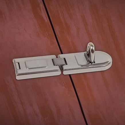 Security Lock Hardened Steel Fixed Staple Hasp 6-1/4 in. L Kings Warehouse 