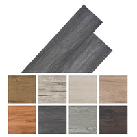 Self-adhesive PVC Flooring Planks 5.02 m² 2 mm Black and White Kings Warehouse 