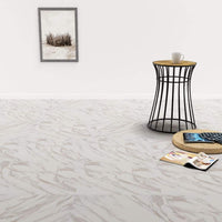Self-adhesive PVC Flooring Planks 5.11 m? White Marble Kings Warehouse 