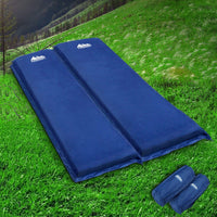 Self Inflating Mattress Camping Sleeping Mat Air Bed Pad Double Navy 10CM Thick Camping Supplies Kings Warehouse 