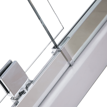 Semi Frameless Shower Screen (74~82)x 195cm & (98~101)x 195cm Side AS/NZS Glass Kings Warehouse 