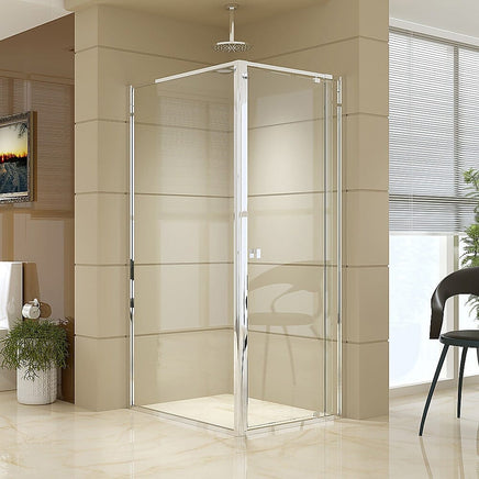 Semi Frameless Shower Screen (74~82)x 195cm & (98~101)x 195cm Side AS/NZS Glass Kings Warehouse 