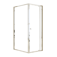 Semi Frameless Shower Screen (74~82)x 195cm & (98~101)x 195cm Side AS/NZS Glass Kings Warehouse 