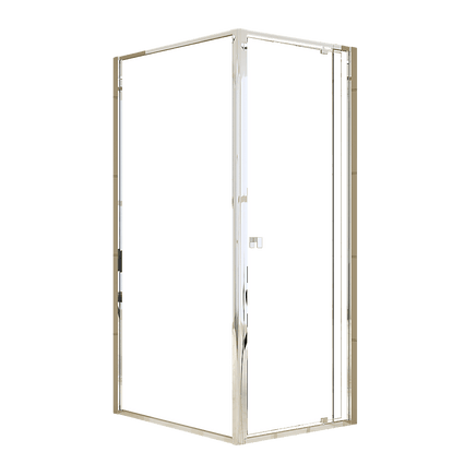 Semi Frameless Shower Screen (74~82)x 195cm & (98~101)x 195cm Side AS/NZS Glass Kings Warehouse 