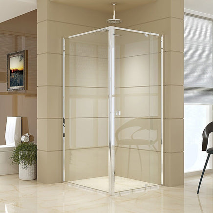 Semi Frameless Shower Screen (82~90)x 195cm & (98~101)x 195cm Side AS/NZS Glass Kings Warehouse 