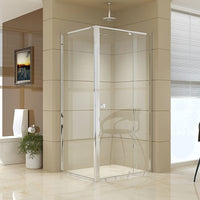 Semi Frameless Shower Screen (98~106)x 195cm & (77~80)x 195cm Side AS/NZS Glass Kings Warehouse 