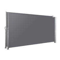 Set of 2 Instahut Side Awning Sun Shade Outdoor Blinds Retractable Screen 1.8X3M GR New Arrivals Kings Warehouse 
