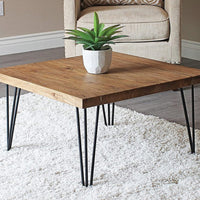 Set of 4 Industrial 3-Rod Retro Hairpin Table Legs 12mm Steel Bench Desk - 41cm Black Kings Warehouse 