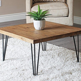 Set of 4 Industrial 3-Rod Retro Hairpin Table Legs 12mm Steel Bench Desk - 41cm Black Kings Warehouse 