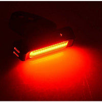 Set USB Rechargeable LED Bike Front Light headlight lamp Bar rear Tail Wide Beam Kings Warehouse 