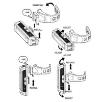 Set USB Rechargeable LED Bike Front Light headlight lamp Bar rear Tail Wide Beam Kings Warehouse 