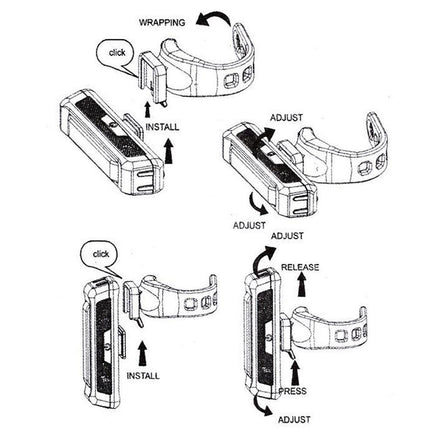 Set USB Rechargeable LED Bike Front Light headlight lamp Bar rear Tail Wide Beam Kings Warehouse 
