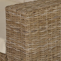 Seven Piece 2-Seater Sofa Set Real Rattan Kings Warehouse 