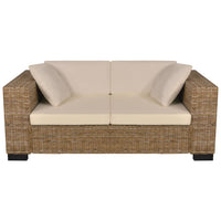 Seven Piece 2-Seater Sofa Set Real Rattan Kings Warehouse 