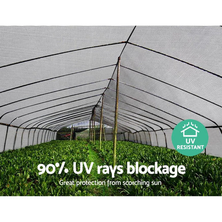 Shade Cloth Shadecloth 90%UV Sun Sail Garden Mesh Roll Outdoor 3.66x30m Kings Warehouse 