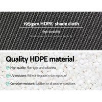 Shade Cloth Shadecloth 90%UV Sun Sail Garden Mesh Roll Outdoor 3.66x30m Kings Warehouse 