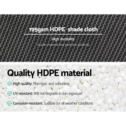 Shade Cloth Shadecloth 90%UV Sun Sail Garden Mesh Roll Outdoor 3.66x30m Kings Warehouse 