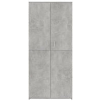 Shoe Cabinet Concrete Grey 80x39x178 cm Kings Warehouse 