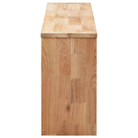 Shoe Storage Bench 94x20x38 cm Solid Walnut Wood Kings Warehouse 