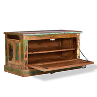 Shoe Storage Bench Solid Reclaimed Wood Kings Warehouse 