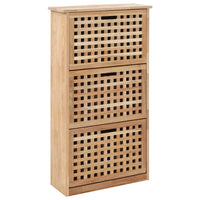 Shoe Storage Cabinet 55x20x104 cm Solid Walnut Wood Kings Warehouse 