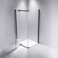 Shower Screen 1000x1000x1900mm Framed Safety Glass Pivot Door By Della Francesca Kings Warehouse 
