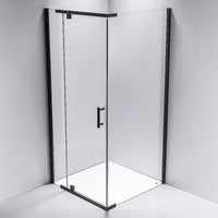 Shower Screen 1000x700x1900mm Framed Safety Glass Pivot Door By Della Francesca Kings Warehouse 