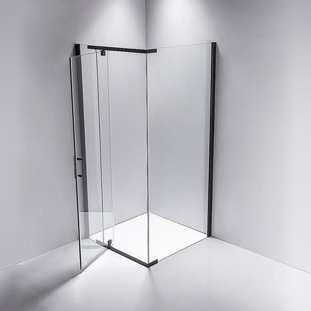 Shower Screen 1200x700x1900mm Framed Safety Glass Pivot Door By Della Francesca Kings Warehouse 