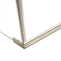 Shower Screen 1200x900x1900mm Framed Safety Glass Pivot Door By Della Francesca Kings Warehouse 
