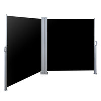 Side Awning Outdoor Blinds Sun Shade Retractable Screen 2X6M BK Kings Warehouse 