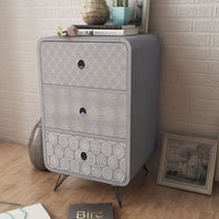 Side Cabinet with 3 Drawers Grey FALSE Kings Warehouse Default Title 