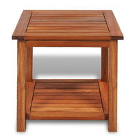 Side Table Solid Acacia Wood 45x45x45 cm Kings Warehouse 