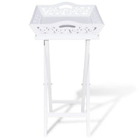 Side Table with Tray White living room Kings Warehouse 