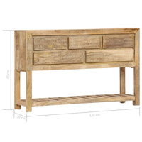 sideboard 120x30x75 cm Solid Mango Wood living room Kings Warehouse 