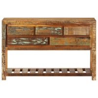 sideboard 120x30x75 cm Solid Reclaimed Wood living room Kings Warehouse 