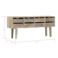 Sideboard 140x30x60 cm Solid Mango Wood Kings Warehouse 