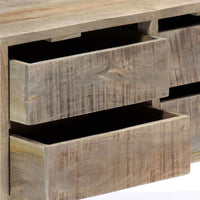 Sideboard 140x30x60 cm Solid Mango Wood Kings Warehouse 